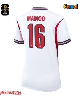 Anglia Kobbie Mainoo #16 Echipament de Fotbal Replică Mondial 2026 Femei Acasa Anglia Kobbie Mainoo #16 Echipament de Fotbal Replică Mondial 2026 Femei Acasa